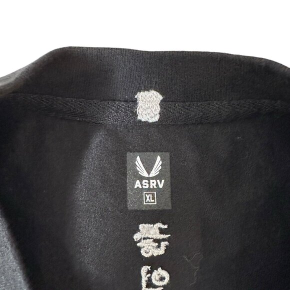 ASRV Men's Size XL Tech Essential Relaxed Tee DSG-0797 Black Cotton Blend - Picture 9 of 12